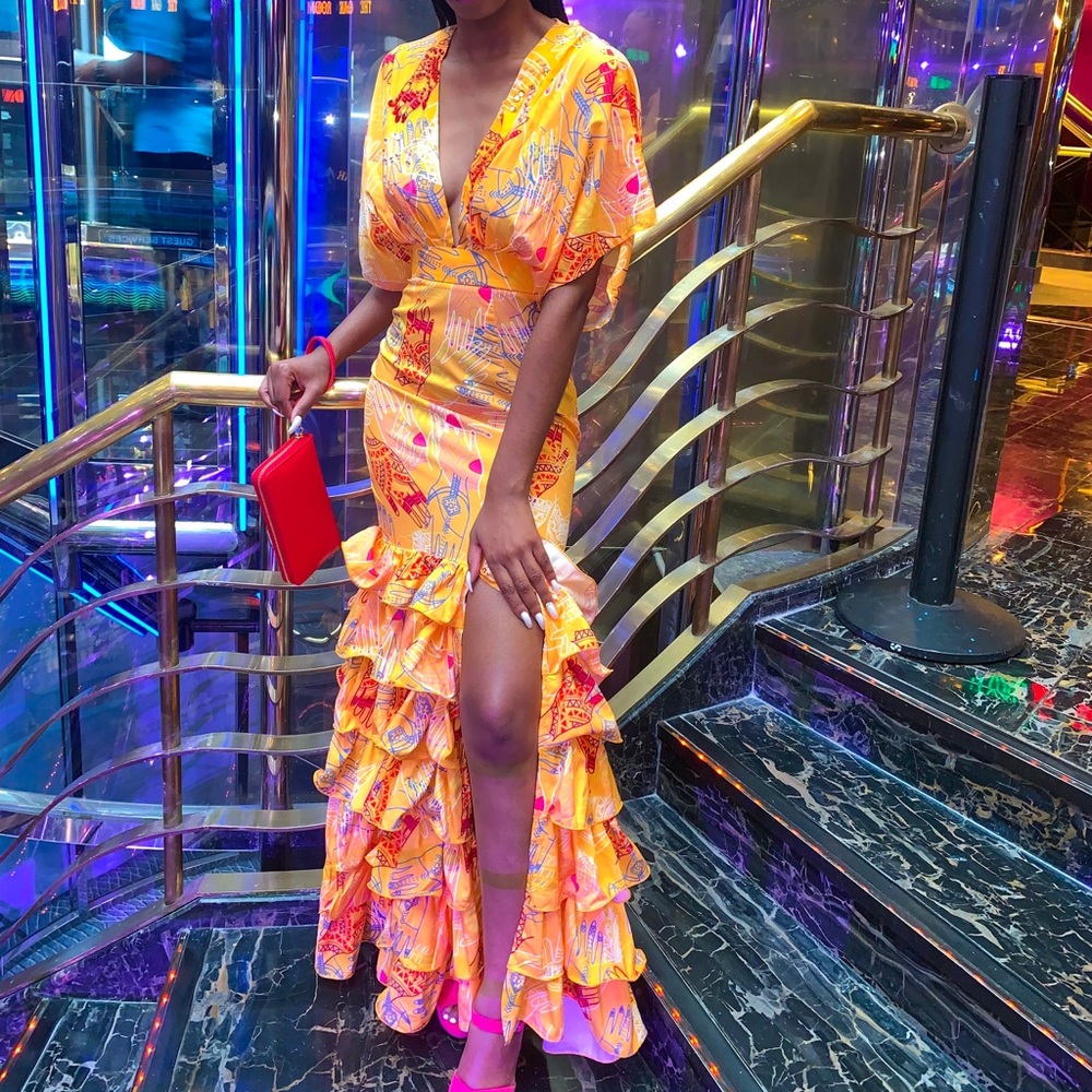Multicolor Maxi Dress